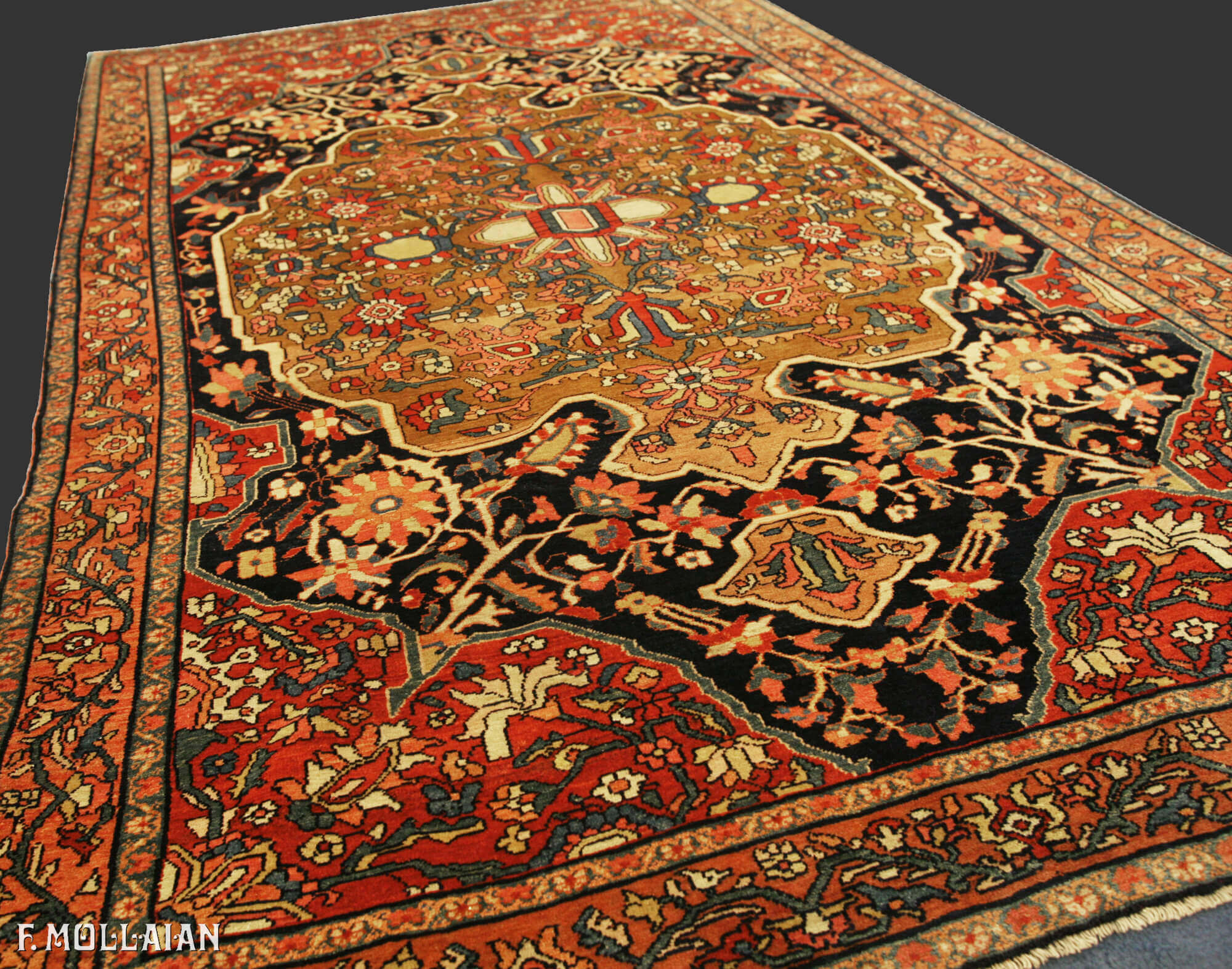 Antique Persian Mishan Rug n°:29206521